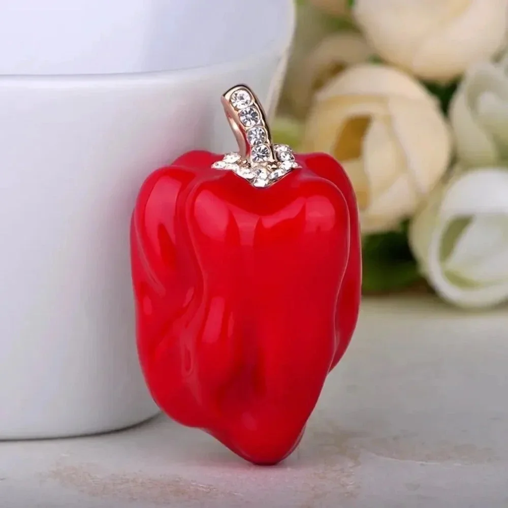VQ Bell Pepper Brooch